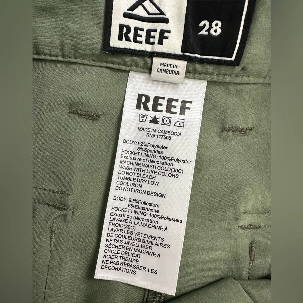NWT Reef Medford Hybrid Boardshort Shorts Thyme Green